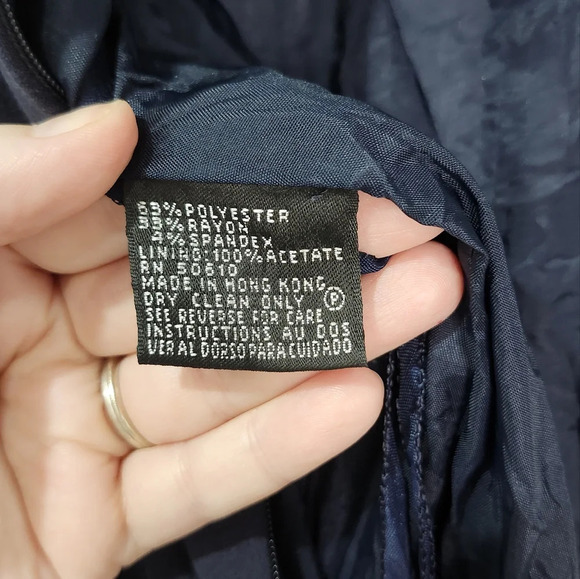 Anne Klein‎ Women's Sleeveless Dress Size 2P Navy Career Office Party Event - Picture 7 of 10